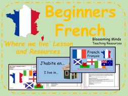 French lesson and resources - Where you live