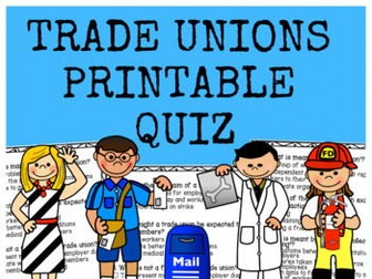 Trade Unions - Multiple Choice Quiz