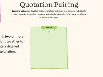 Quotation Pairing Strategy