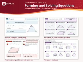 Forming and Solving Equations