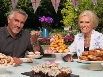 Great British Bake Off Maths Worksheet - differentiated