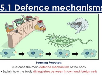 AQA A-level 5.1: Defence mechanisms