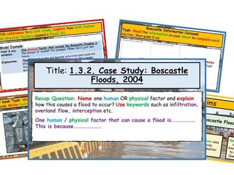 WJEC GCSE Theme 1: L9: River Landscapes: Flooding Case Study - Boscastle