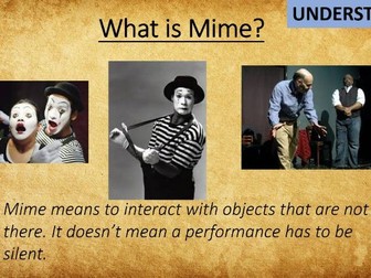 Introduction To Drama/Mime SOW