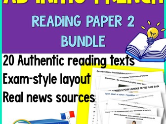 IB French Ab Initio Reading | Exam Prep | Experiences | Identities | Social Organisation | Sharing the Planet | Human Ingenuity