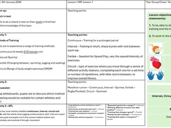 Year 6 - Health Related Fitness