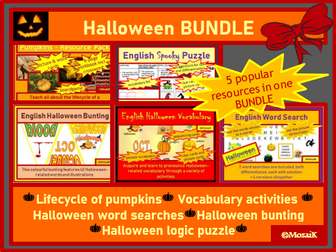 Halloween resource BUNDLE English ESL