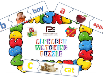 Matching Game / Puzzle - Alphabet/ABC