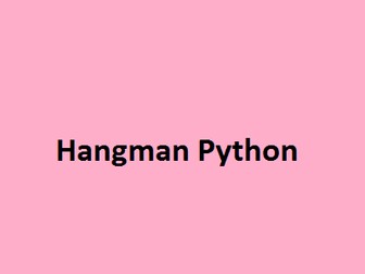 Hangman for Python