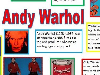 Andy Warhol Knowledge Organiser