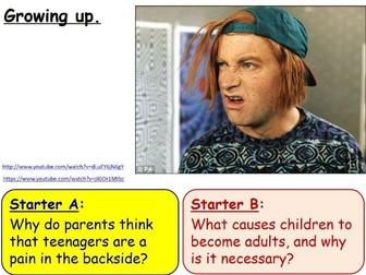 Puberty and Growing Up Year 7 Lesson PowerPoint (KS3 7Be) Menstrual cycle