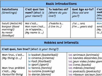 Vif 1 Unit 1 Moi et mes trucs à moi