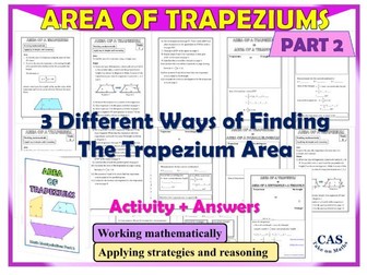 Measurement and Geometry | Area of Trapeziums | Math Manipulatives Part 2
