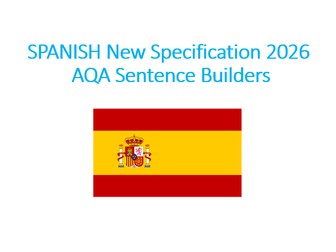 SPANISH NEW SPEC 2026 AQA SENTENCE BUILDER 1. Identity and Relationships