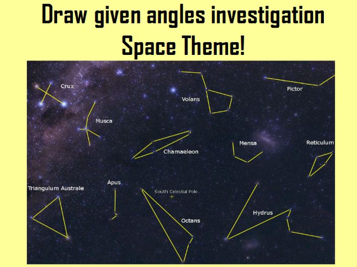 draw given angles investigation space theme angles theme
