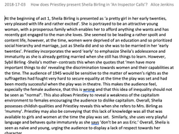 An inspector calls sheila essay grade 9 image