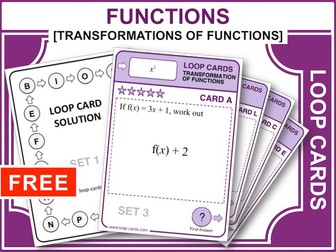 Transformation of Functions (Loop Cards)