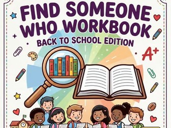 Back to School Icebreaker Activity - "Find Someone Who" - Digital & Printable Wo