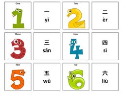 numbers chinese mandarin vocabulary card sort teaching resources