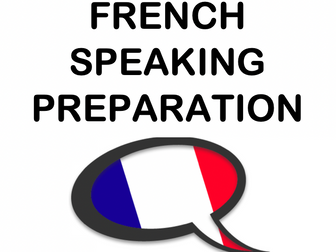 AQA French GCSE speaking general conversation (higher)