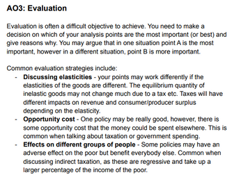 9708 Assessment Objective Guide (Y12)