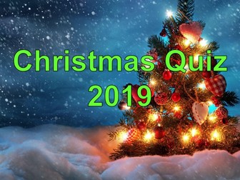 Christmas Quiz 2019 - FREE
