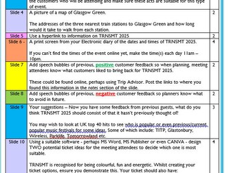 Music Festival PowerPoint Task - Ready to Use - No Prep