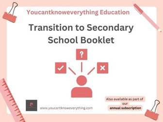 Transition to Secondary School Booklet
