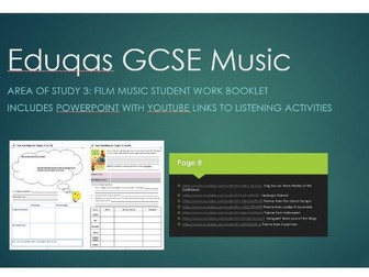 Eduqas GCSE Music Area of Study 3: Film Music Work booklet