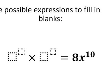Find an expression - Indices