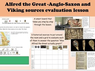 Alfred the Great Sources evaluation lesson and activities