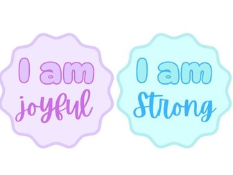 I Am Positivity Affirmation Statements Wall Decor
