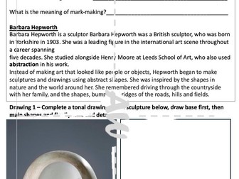 Barbara Hepworth Cover Sheet