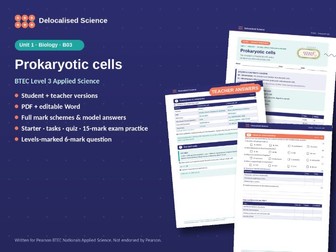 Prokaryotic Cells: Bacterial Structure | BTEC Applied Science Unit 1