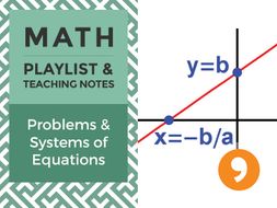 Problems & Systems of Equations – Playlist and Teaching Notes
