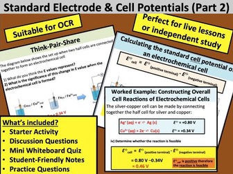 Standard Electrode & Cell Potentials (Part 2)