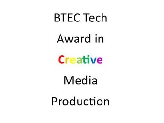 BTEC Creative Media Production Comp 1 Learning Aim B