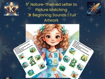 Initial Sounds Letter to Picture Matching Worksheets | Phonics Alphabet A–Z