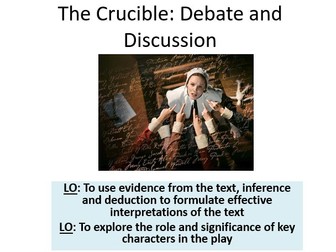 The Crucible - Year 9 resources