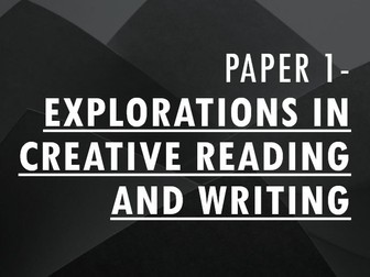 Breaking Down the Exam Paper 1