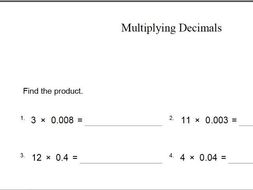 tes maths worksheet multiplying decimals by theeducationspecialist tes maths worksheet multiplying decimals