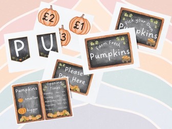 Pumpkin Patch Role Play Signs