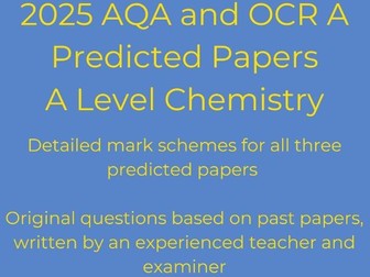 AQA A Level chemistry 2025 predicted paper 2