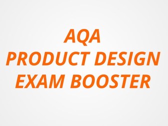 AQA Product Design GCSE Exam Booster PP