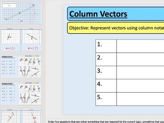 Column Vectors