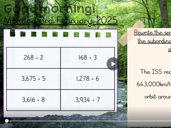 Spring 1 Week 5 Year 5 Morning Problems