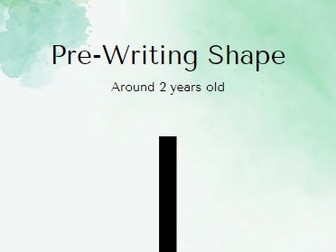 Pre-Writing Shape Posters and Activity Question