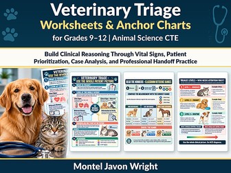 Veterinary Triage Worksheets & Case Studies | Animal Science KS4–KS5