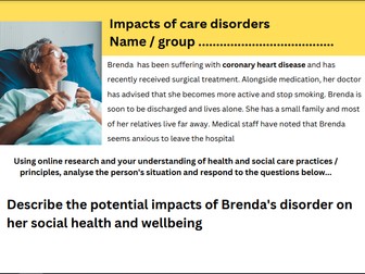 Common care disorders - impacts on individuals