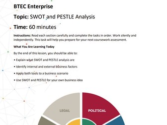 BTEC Enterprise SWOT & PESTLE workbook
